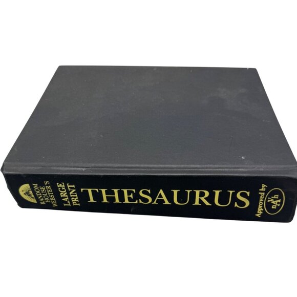 Random House Websters Large Print Thesaurus Hardcover book 2001 English READ - Picture 1 of 6
